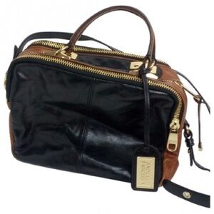 •Badgley Mischka•Leather Handbag•Black/Brown